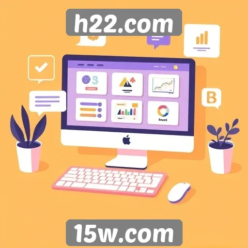 Exploração das funcionalidades interativas no h22.com