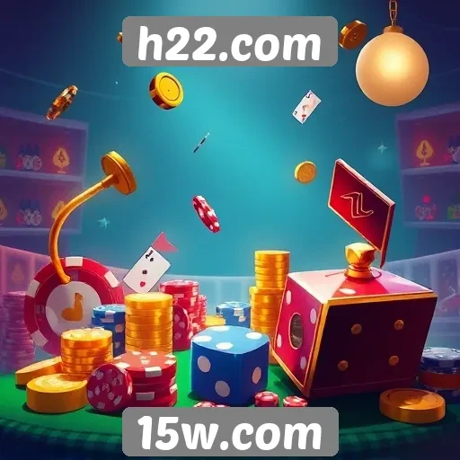 Diversidade de jogos disponíveis no h22.com